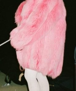 Ariana Grande Pink Fur Jacket