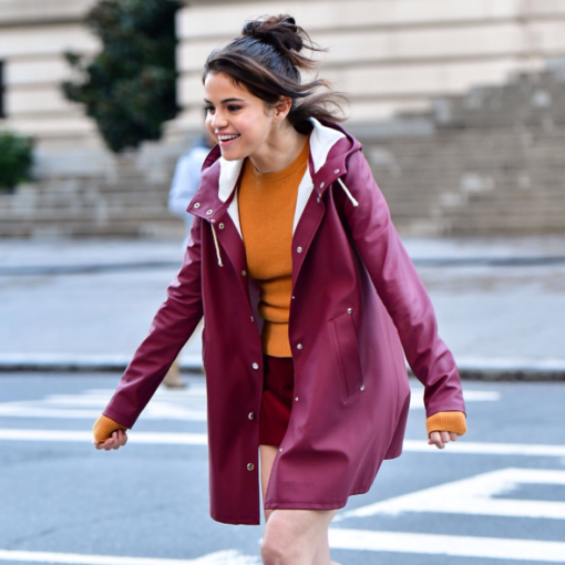 A Rainy Day In New York Selena Gomez Coat