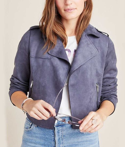 13 Reasons Why Season 4 Jessica Davis Grey Moto Jacket
