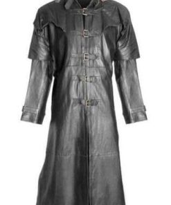 gothic leather trench coat