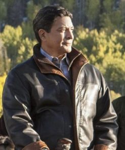 Gil Birmingham Yellowstone Thomas Rainwater Leather Jacket