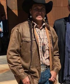 Mo Brings Plenty Yellowstone Leather Shirt
