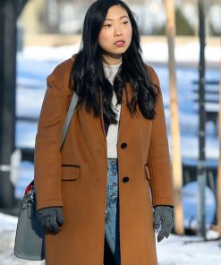 Awkwafina is Nora From Queens Camel Coat