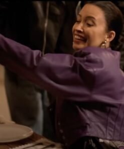 Christian Serratos Selena Purple Leather Jacket