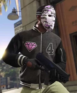 GTA 6 Panther Letterman Jacket