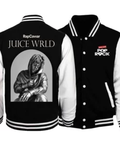 Juice Wrld Black & White Varsity Jacket