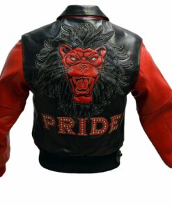 Red Pelle Pelle Pride Studded Leather Jacket 2021