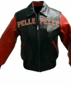 Red Pelle Pelle Pride Studded Leather Jacket