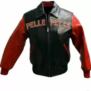 Red Pelle Pelle Pride Studded Leather Jacket