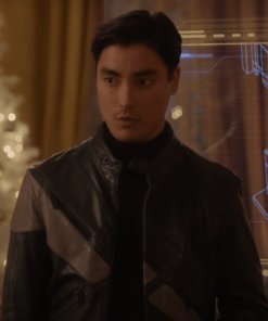 The-Princess-Switch-3-Remy-Hii-Black-Leather-Jacket
