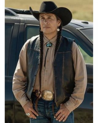 Mo Brings Plenty Yellowstone Leather Vest | UniversalJacket