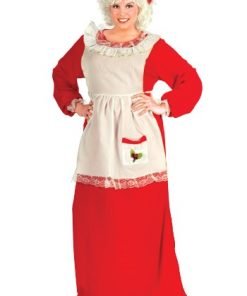 Womens Plus Size Mrs Claus Costume