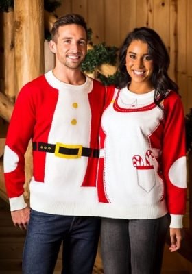 Mr. & Mrs. Claus Ugly Christmas Sweater | Universal Jacket