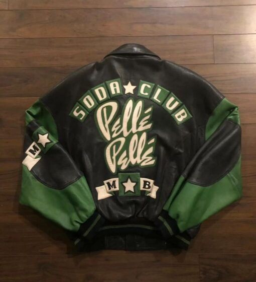 Pelle Pelle Black Soda Club Green Jacket