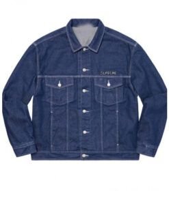 Supreme Smurfs Denim Trucker Jacket