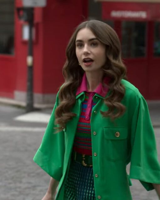 emily cooper tv-series emily in paris s02 lily collins green coat