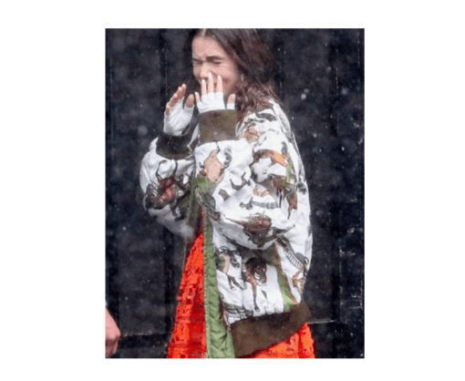 Emily In Paris S02 Lily Collins Bomber Jacket 2022