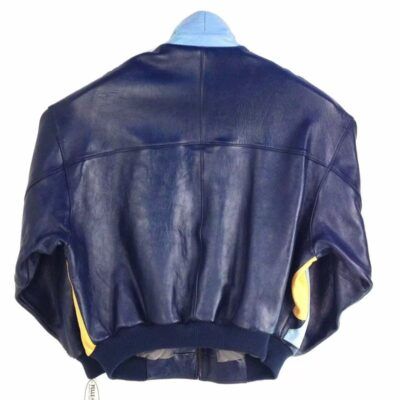 Pelle Pelle Blue Leather Bomber Jacket 2022