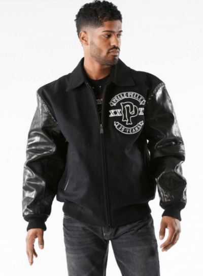 Pelle Pelle Panther Wool Black Men Jacket 2022