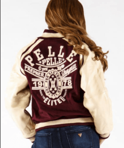 Pelle Pelle Premier League Maroon Wool Jacket