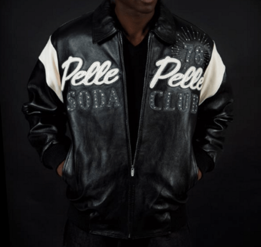 Pelle Pelle Soda Club 1978 Black Leather Men Jacket