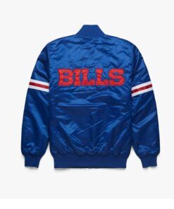 buffalo bills blue satin jacket