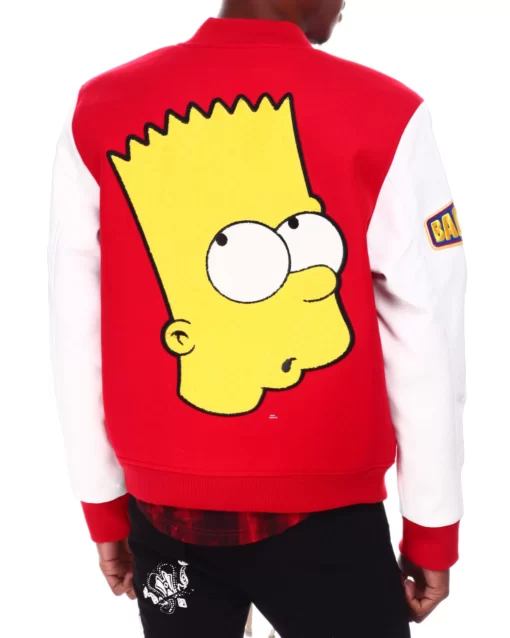 Men’s Bart Simpson Varsity Jacket