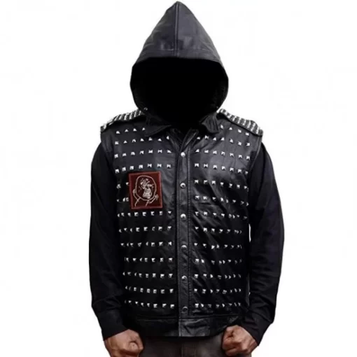 Watch Dogs 2 Dedsec Wrench Studded Cosplay Leather Vest