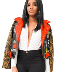 drippin tiger leather jacket
