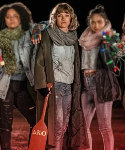 Black Christmas Riley Stone Trench Coat