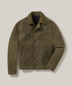 Dry Waxed Navy Deck Jacket