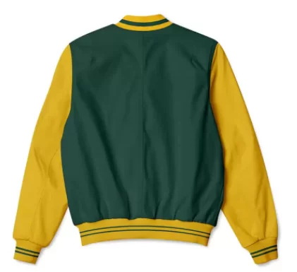 Men Green Bay Packers NFL Green And Yellow Bomber Jacket 2022