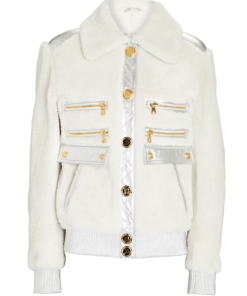 Women’s White Shearling Jacket