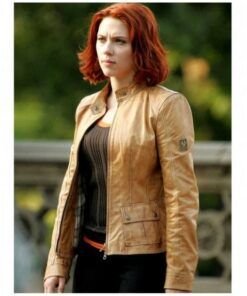 Avengers Natasha Romanoff Brown Jacket