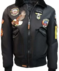 maverick top gun ma-1 bomber patches costume jacket