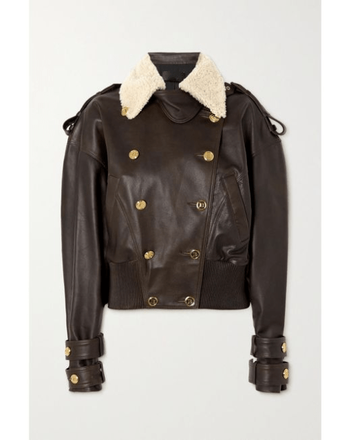 B3-Shearling-trimmed-Leather-Jacket
