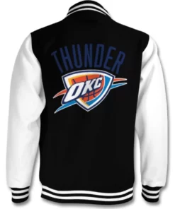 Black NBA Oklahoma City Thunder Varsity Jacket 2022