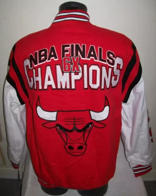 Chicago Bulls 6 NBA Finals Time Champions red Jacket