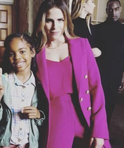 Day Shift 2022 Karla Souza Pink Blazer