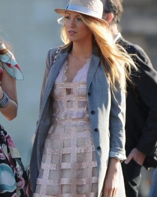 Gossip Girl Blake Lively Grey Jacket