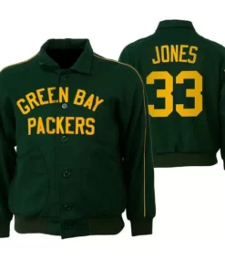 Green New Orleans Saints NFL Varsity Jacket