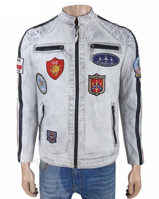 Maverick White New Top Gun Jacket