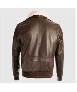 Men-Brown-Pilot-Bomber-Shearling-Jacket-