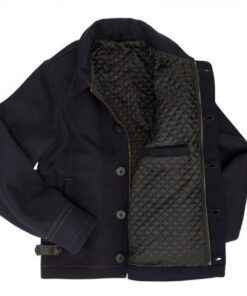 Mens-Classic-Navy-Blue-Quilt-Lining-Suede-Leather-Jackets