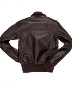 Mens-Navy-Style-Chocolate-Brown-Flight-Leather-Jacket-