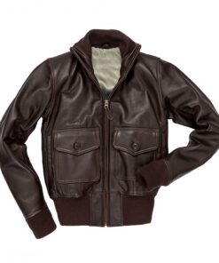 Mens-Navy-Style-Chocolate-Brown-Flight-Leather-Jacket