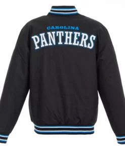 NFL Carolina Panthers Textile Black Jacket 2022