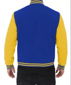 Royal Blue and Yellow Varsity Men Jacket 2022