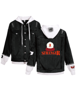 Stranger Things Black Denim Jacket