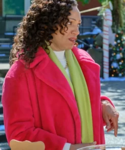 The Christmas Promise Karen Holness Pink Coat